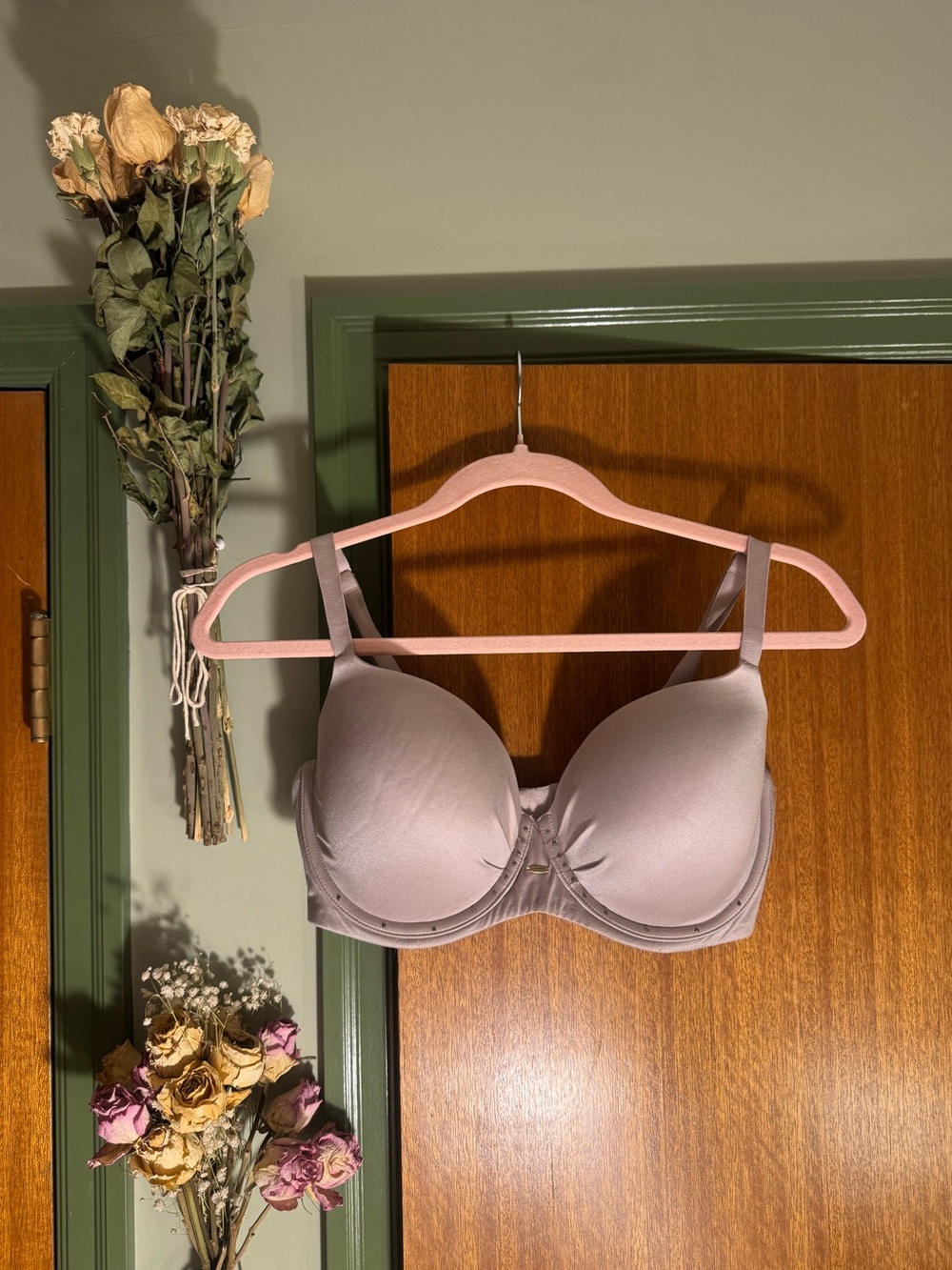 Victoria’s Secret Soft Mauve Rhinestone Bra